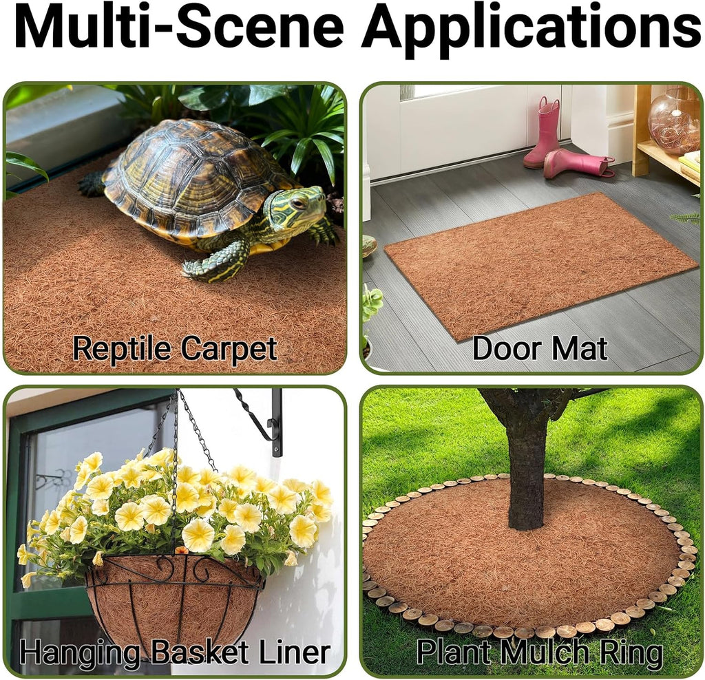 Rinsing the washable reptile carpet substrate with water