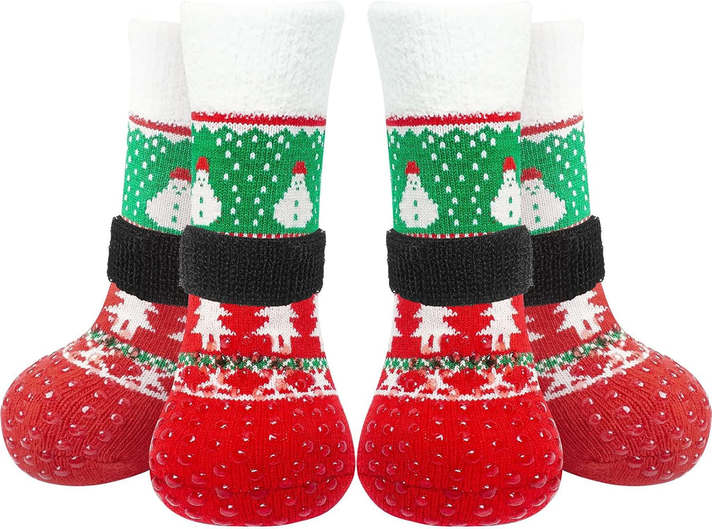 EXPAWLORER Anti-Slip Dog Socks,Dog Boots&Paw Protectors to Prevent Licking,Dog Shoes for Hot/Cold Pavement, Double Sides Non-Skid Traction Control on Hardwood Floor for Senior Dogs - Image 12