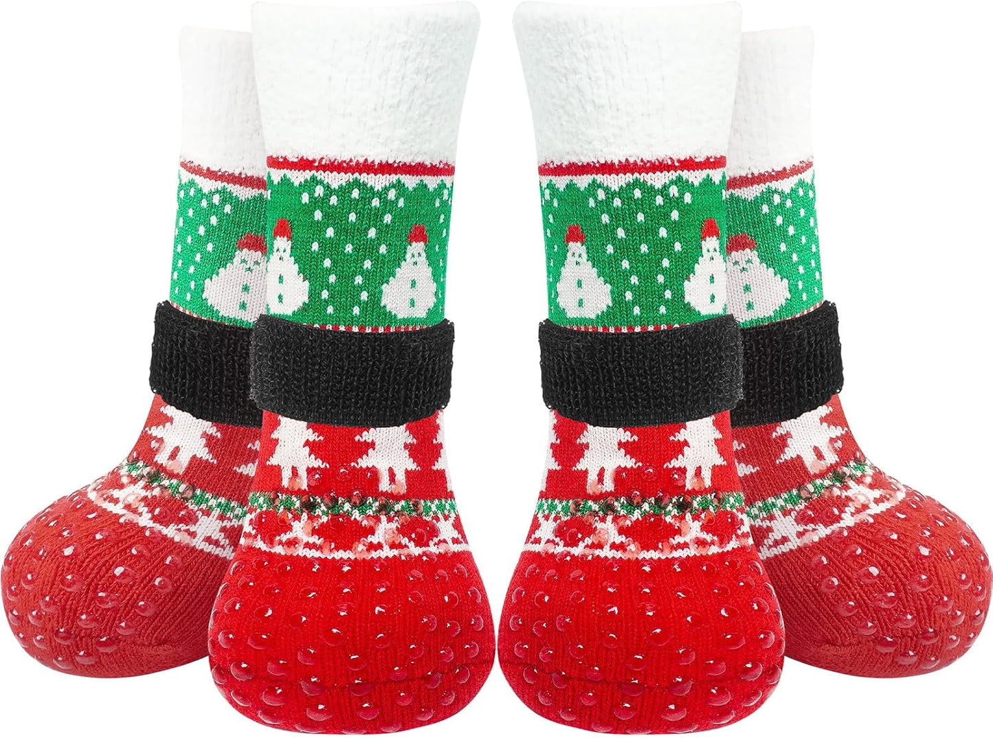 EXPAWLORER Anti-Slip Dog Socks,Dog Boots&Paw Protectors to Prevent Licking,Dog Shoes for Hot/Cold Pavement, Double Sides Non-Skid Traction Control on Hardwood Floor for Senior Dogs - Image 12