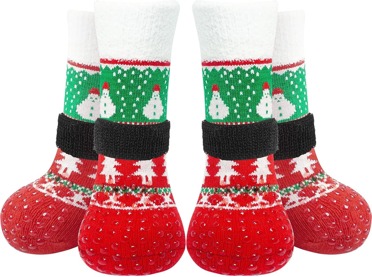 EXPAWLORER Anti-Slip Dog Socks,Dog Boots&Paw Protectors to Prevent Licking,Dog Shoes for Hot/Cold Pavement, Double Sides Non-Skid Traction Control on Hardwood Floor for Senior Dogs - Image 12