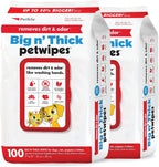 Petkin Pet Wipes for dogs and cats front view of the two pack packaging