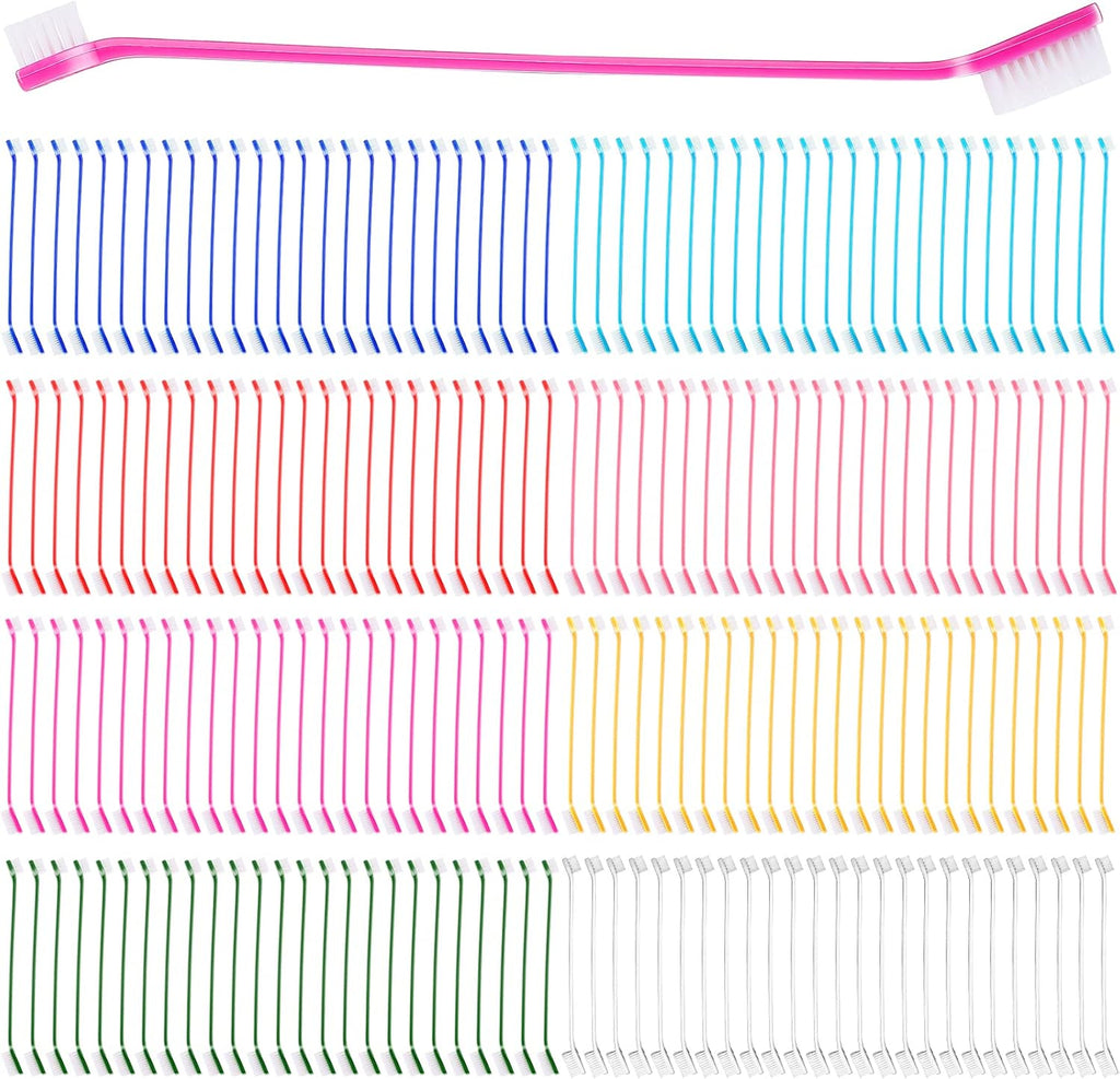 Nuogo 200 pieces dog toothbrush bulk kit front view