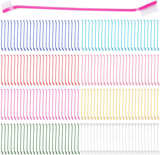 Nuogo 200 pieces dog toothbrush bulk kit front view
