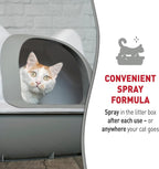 Premium pet safe fragrance free cat odor neutralizing spray bottle.