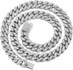 Cuban Link Dog Collar Gold Silver Color Metal Dog Chain Collar Cuban Diamond Chain Pet Collars for Dogs Cats Jewelry 8/10/14/16/18/20/24/28 Inch (22inch, Gold) - Image 10