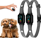 Bark Collar for Small Dogs 8-40 Ibs - No Shock Anti Barking Collar with Al Chip - 3 Modes & 5 Sensitivity Levels - Waterproof, Rechargeable, Magnetic Charging - Humane, Effective Training (Black) - Image 10