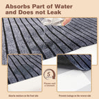 Pet resting comfortably on Bhyhok floor protector mat
