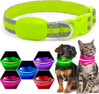 Flashseen LED Dog Collar, Light Up Dog Collar USB Rechargeable, Brightest Dog Lights for Night Walking, Adjustable Dog Collar Light for Dog Safety (Green, Large) - Image 14