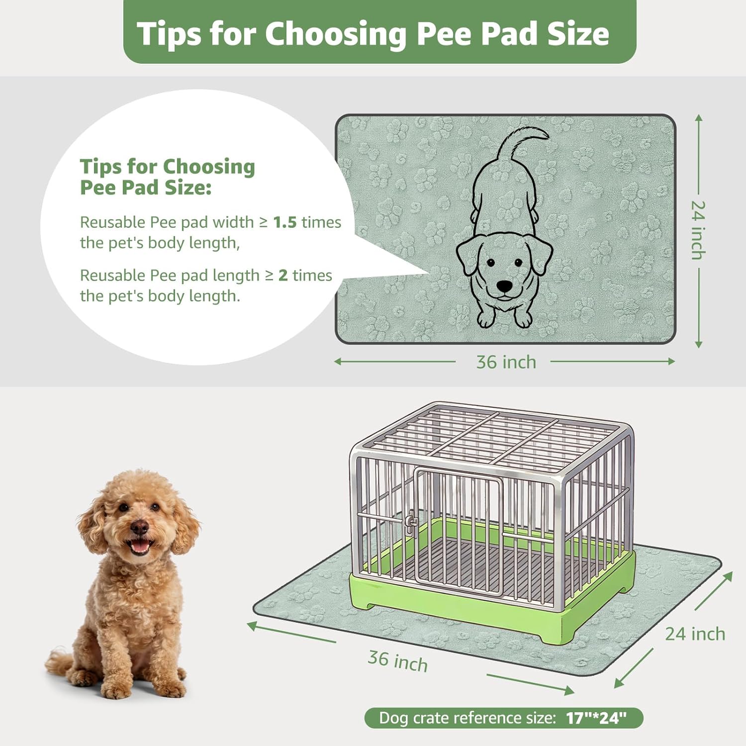 Close up of absorbent texture on Loobani puppy training mats