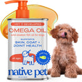 Native Pet Omega 3 Fish Oil 8 Ounce front view package for dogs and cats