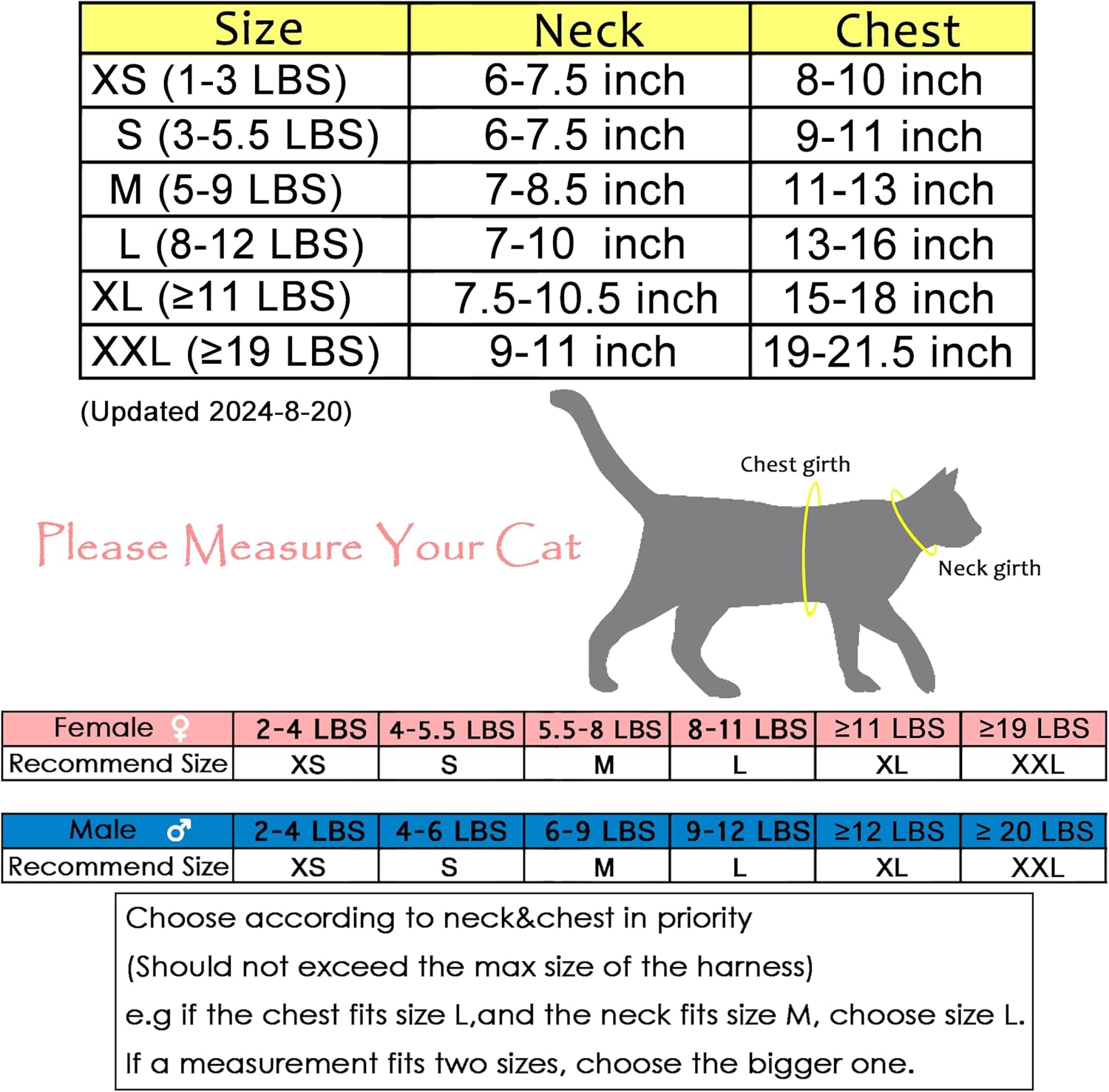Adjustable padded mesh cat jacket with leash set for large cats