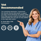 Authentic USA imported dog wellness powder supplement mixed in pet food