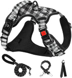 NESTROAD No Pull Dog Harness,Adjustable Oxford Medium Dog Harness with Leash,Reflective No-Choke Pet Vest Harness with Easy Control Soft Handle for Small Medium Large Dogs(M,Pink) - Image 14