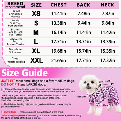 Tochibabe pink leopard pet onesie flat lay perspective showing full sizing
