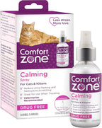 Comfort Zone cat calming spray bottle close up of back instructions