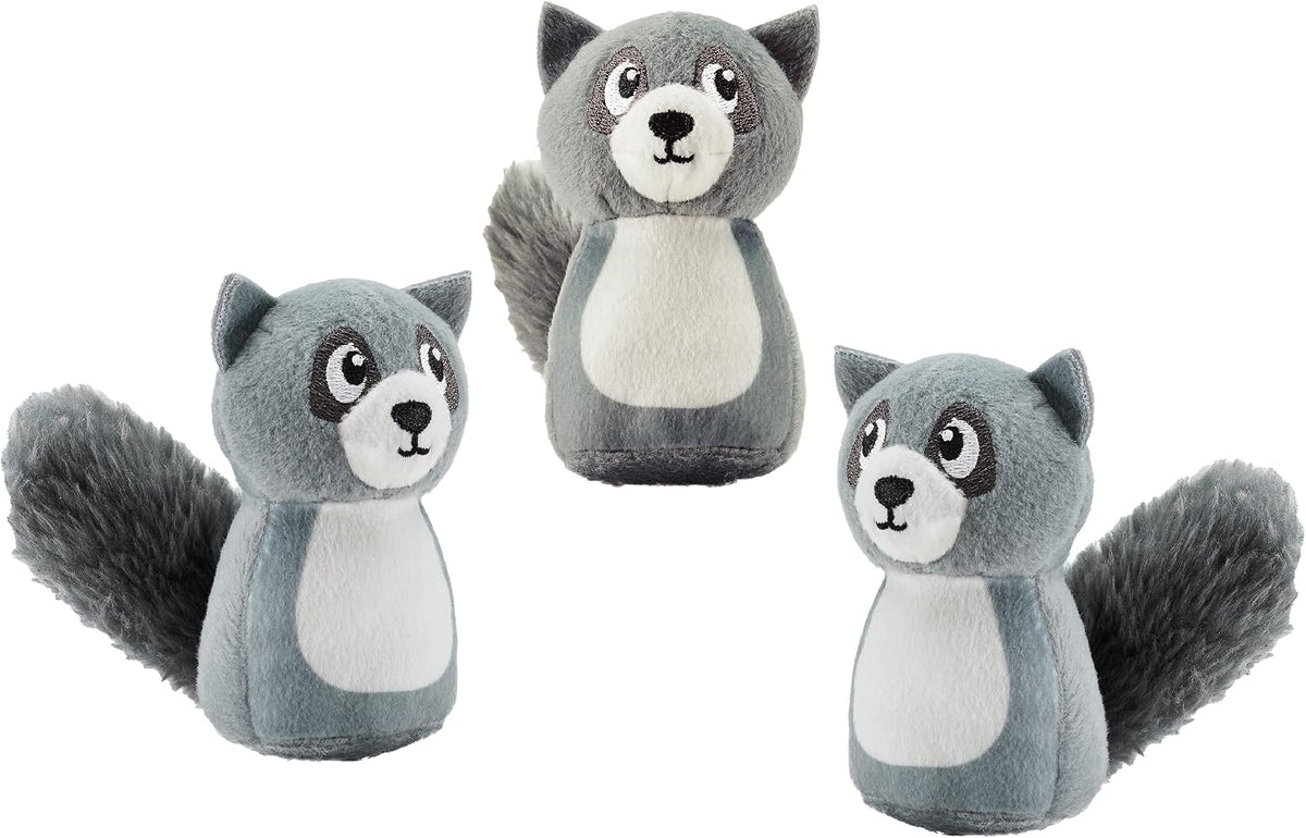 USA imported Outward Hound squeakin squirrels three piece pet toy set
