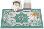 Cat Litter Mat, 24" x 16" Litter Box mat, Upgrade Non-Slip Kitty Litter mat, Traps 100% Litter, Soft on Kitty Paws, Easy Clean for Scatter Control, Bohe cat Food mat, Urine Waterproof - Image 13