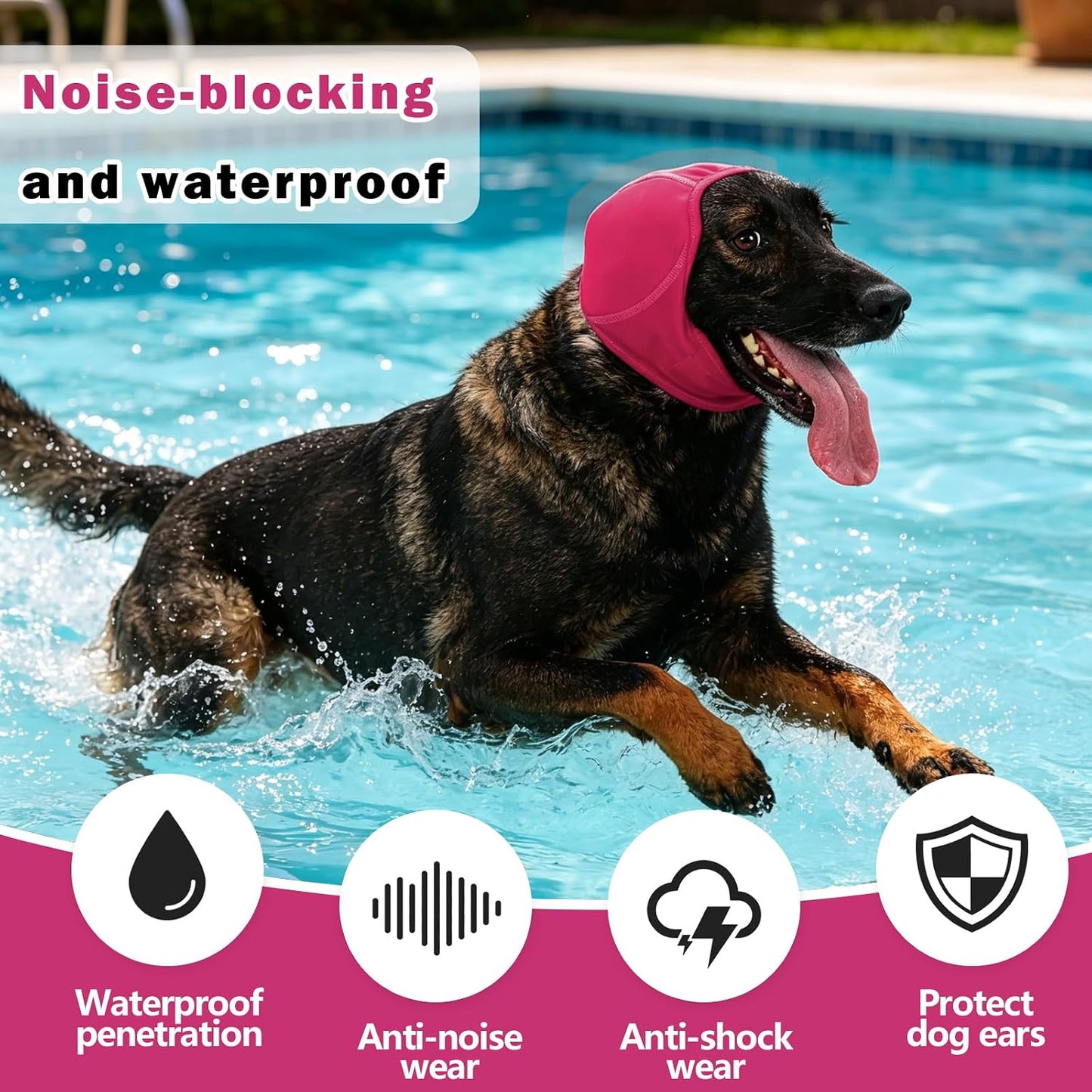 Meifsou no shake ear cover snood for thunder protection
