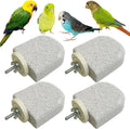 PINVNBY 4 PCS Bird Perch Stands Parrot Calcium Perch Beak Grinding Stone Foot Claws Trimmer Parakeet Platform Parrot Chewing Toys for Small Medium Cockatiel Conure Lovebird Finch - Image 1
