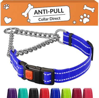 Packaging display of the authentic USA imported pink CollarDirect martingale dog training collar