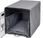 Jax And Bones dog crate cover and pad set in lark graphite front view