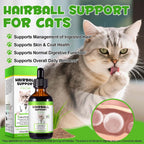 Liquid dropper of Arkture furball treatment being prepared for oral pet administration.