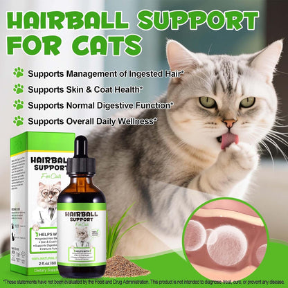 Liquid dropper of Arkture furball treatment being prepared for oral pet administration.