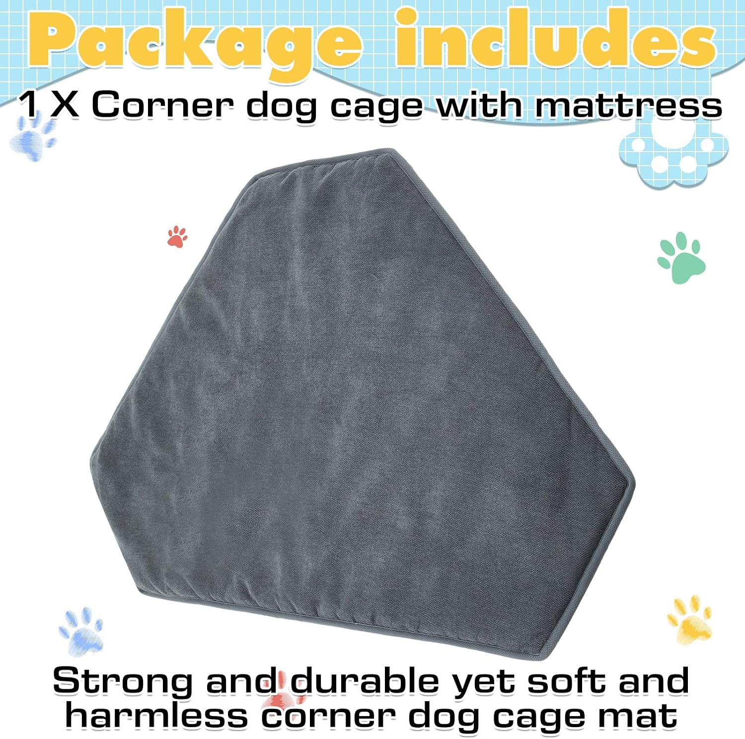 Pet resting on CroBlissful corner kennel sleeping mat