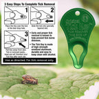 The Tick Key Earth variant portable tick removal tools on a keychain
