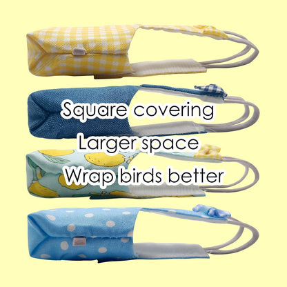 Close up view of the VANFAVORI bird flight clothing illustrating the secure three dimensional buckle adjustment straps and lightweight fabric design.
