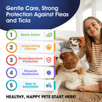 USA imported oral parasite treatment for multi pet households close up