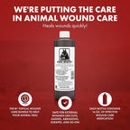 Underwood wound spray bottle for equine first aid
