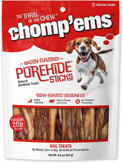 Chomp'ems Purehide Sticks Healthy Natural Rawhide Dog Chew, 12 oz - Image 11