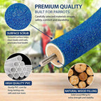 Rypet U-Shaped Large Parrot Perch, Quartz Bird Perch for Cage(Blue L) - Image 4