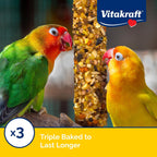 Close up of Vitakraft bird treat triple baked texture