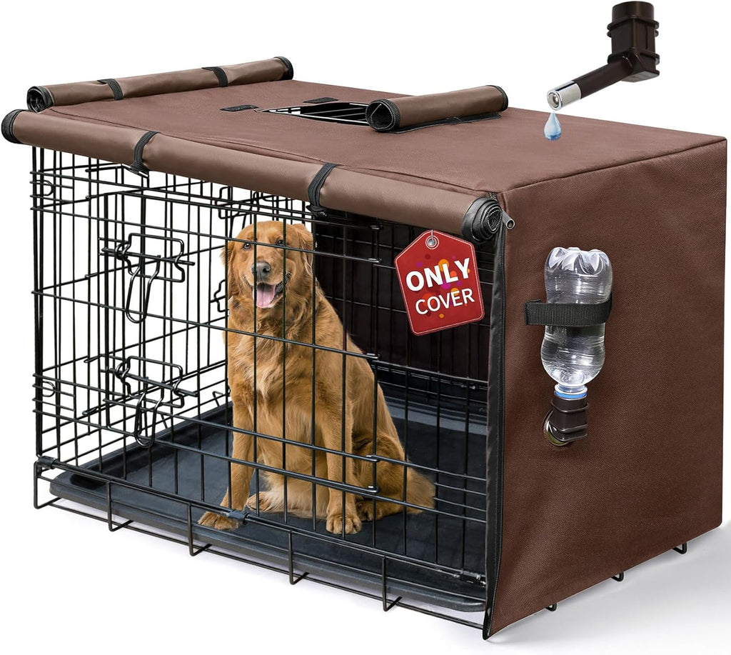 DONORO universal fit dog kennel cover packed for travel