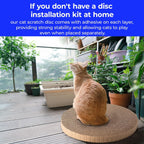 Side profile of 7/8 inch thick cat scratcher refill pad