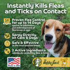 Happy Jack DD-33 pet pest control spray side label