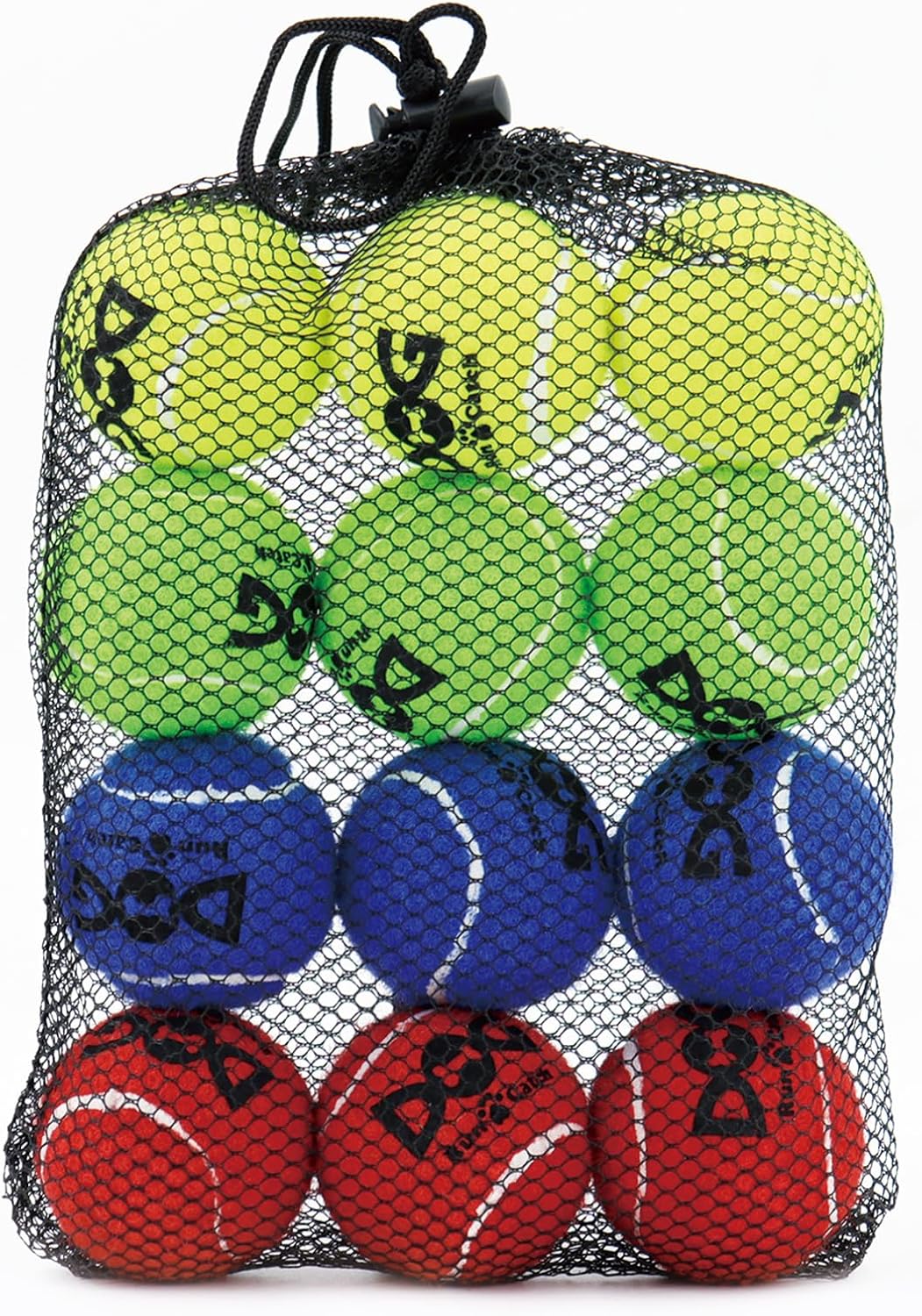 INSUM Tennis Balls for Dogs - 12 Pack 2.5'' Durable Non-Toxic Outdoor Dog Toys Balls with Mesh Bag, SGS Certified, Colorful Fetch Toys, Medium Large Breeds (Non Squeaky) - Image 13