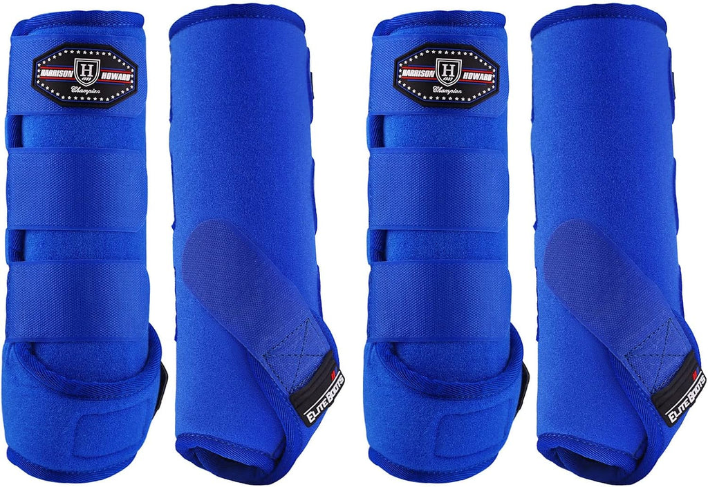 Harrison Howard Splint Boots for Horses 4 Pack, Front & Hind Horse Sport Boots with Neoprene Leg Protection - Image 10