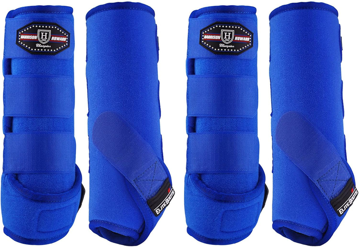 Harrison Howard Splint Boots for Horses 4 Pack, Front & Hind Horse Sport Boots with Neoprene Leg Protection - Image 10