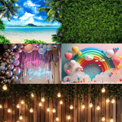 Riivvdise magical forest landscape aquarium wallpaper attached to clean fish tank