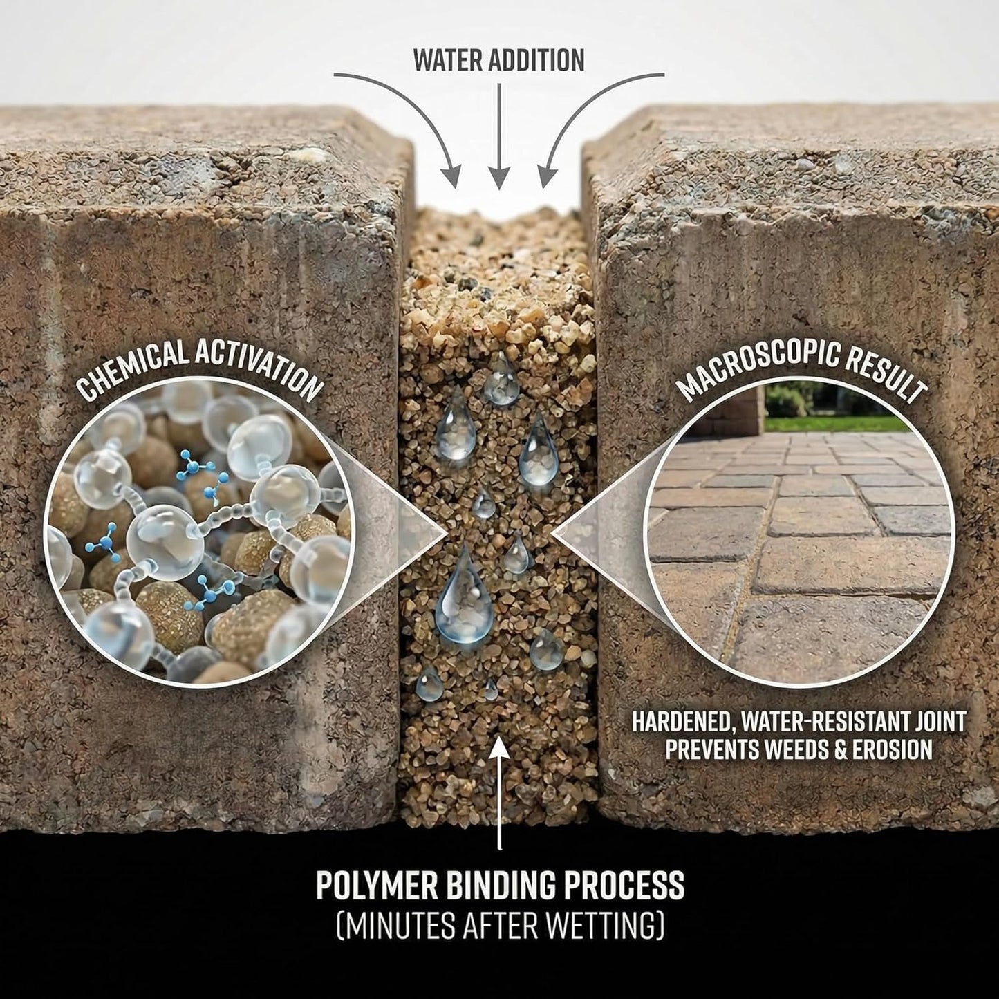 Close up of Rhino Power Bond Plus joint filling application