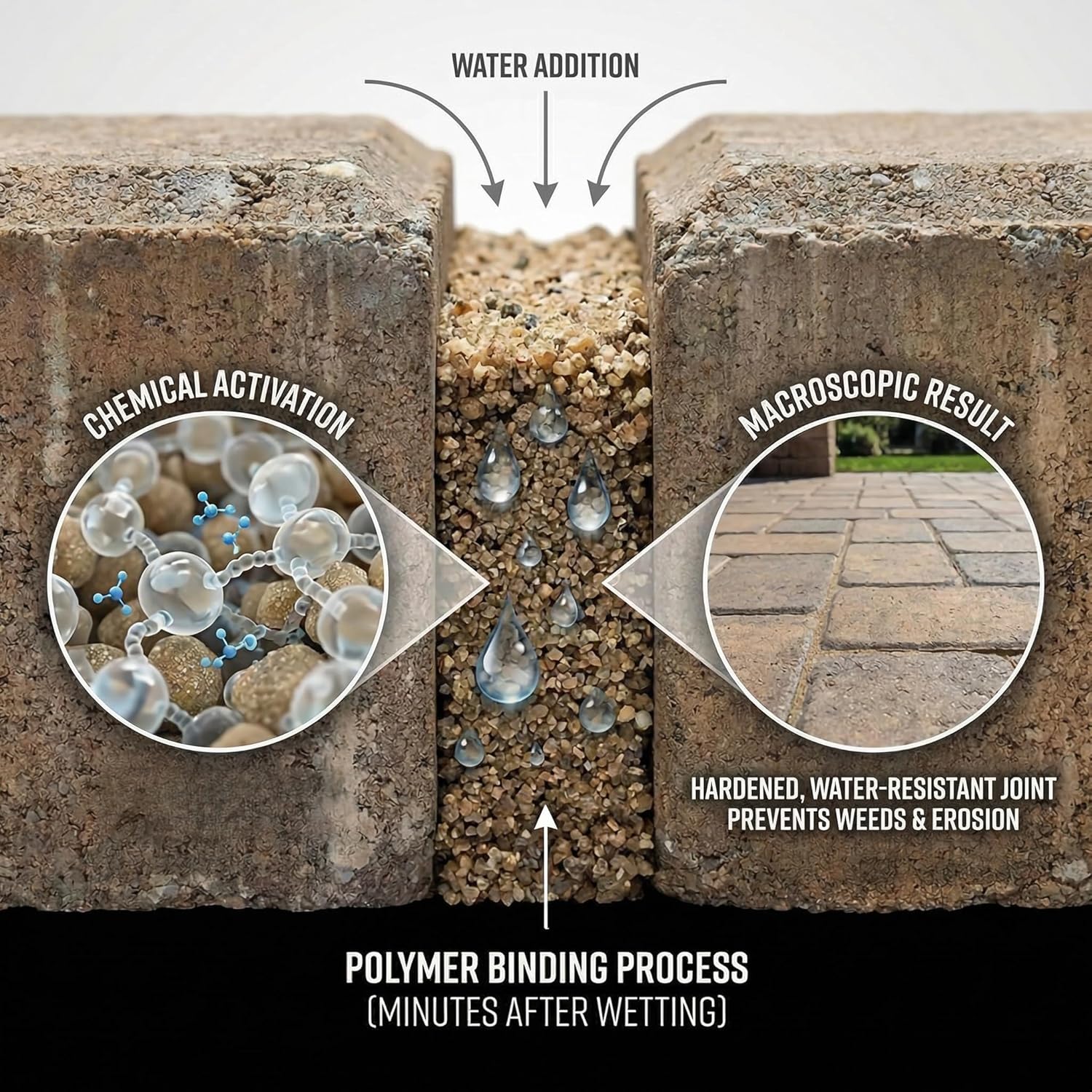 Close up of Rhino Power Bond Plus joint filling application