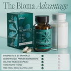 Bioma Probiotics box and bottle side angle presentation