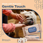 USA imported Refreshify deodorizing pet wipes for multi purpose hygiene.
