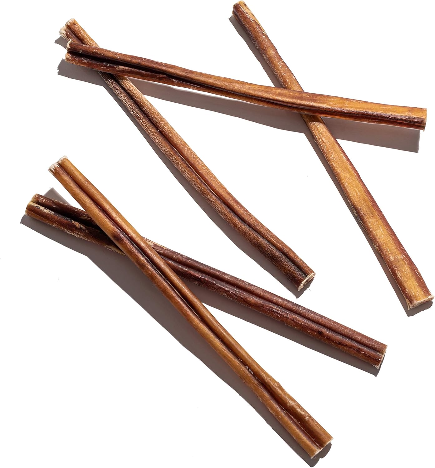 Ten pack of extra thick twelve inch natural dog treats for aggressive chewers
