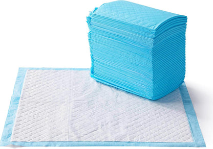 Amazon Basics 50 count box of disposable heavy duty puppy pee pads
