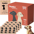 Pawfect biodegradable dog poop bags 240 count box front view eco friendly pet supplies
