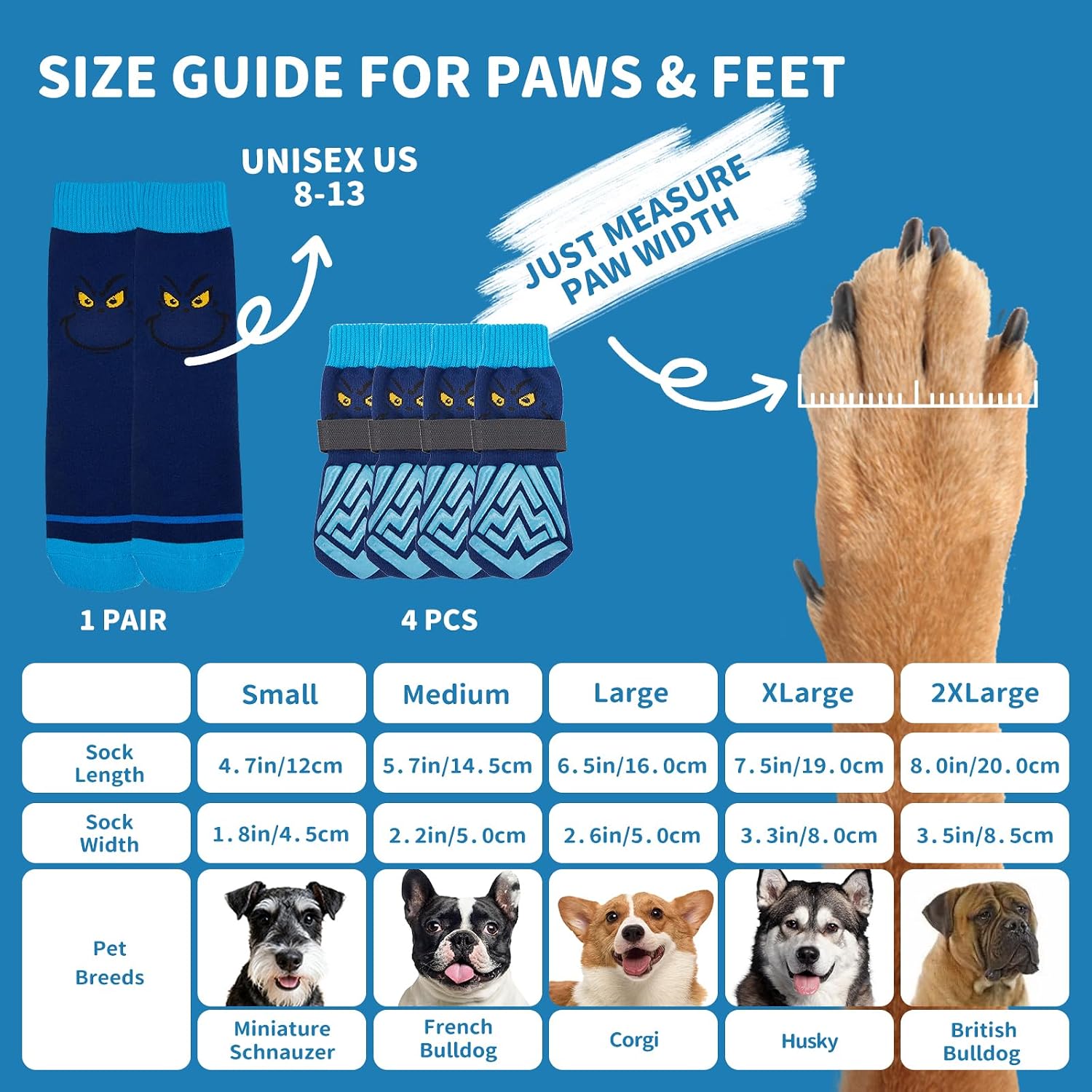 Breathable cotton fabric texture of Coohams pet socks